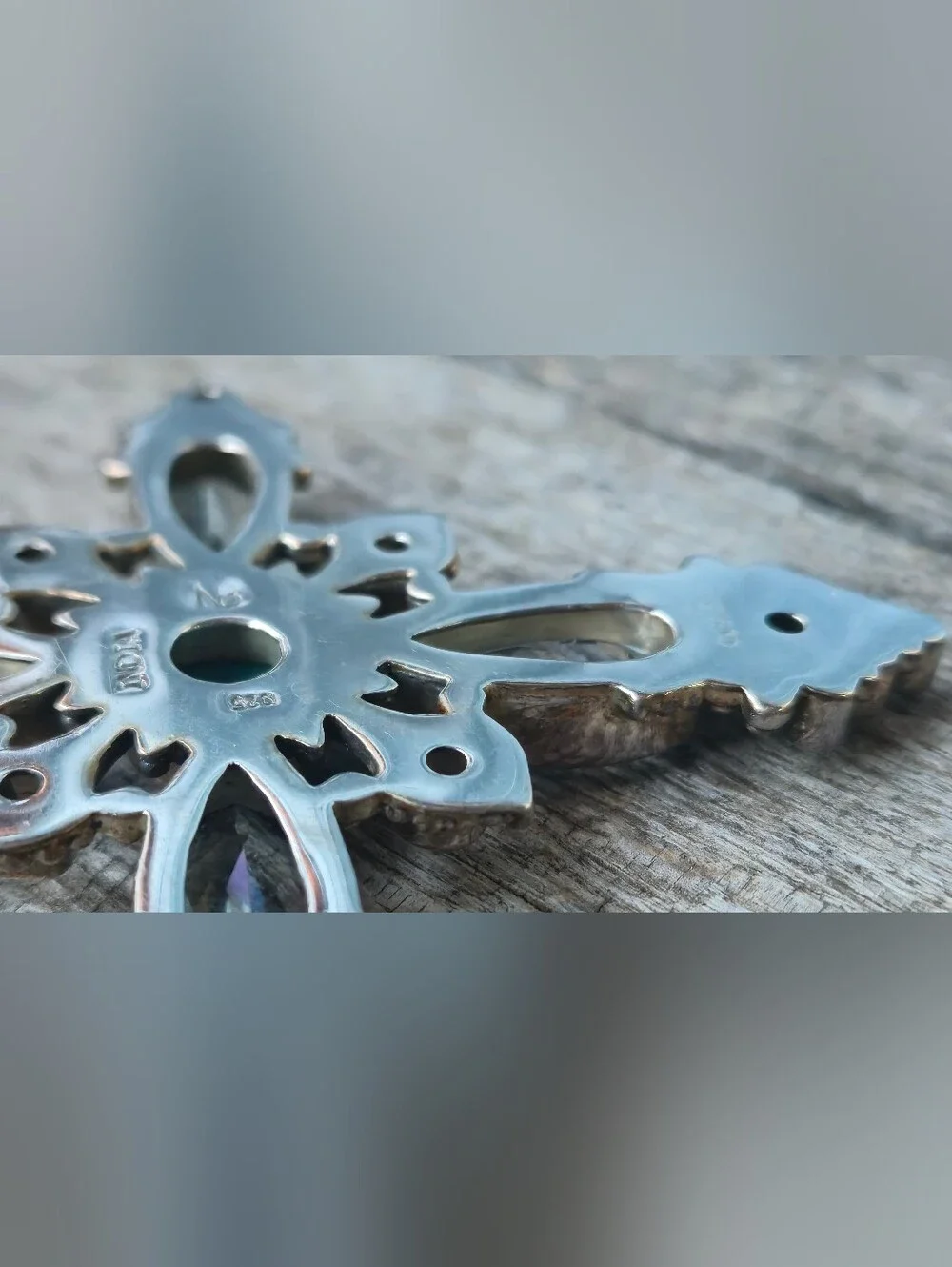 Nicky Butler RAJ COLLECTION LIMITED EDITION 925 Sterling Silver Cross Pendant NB